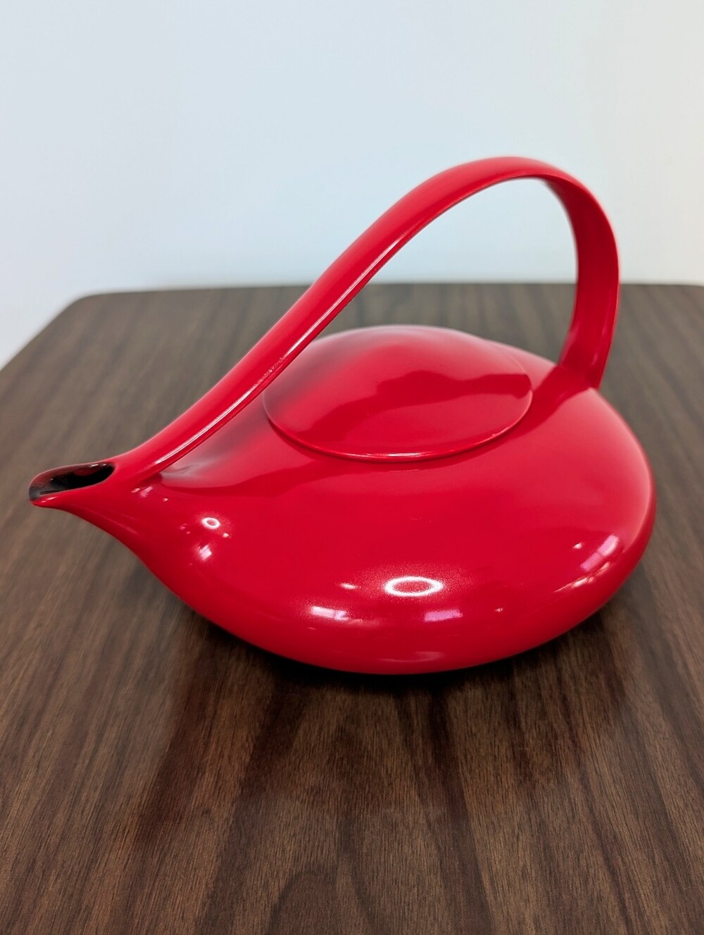 Vintage Judith Weber Classic Red Teapot Art Ceramic Retro MCM 60/70s Genie Style